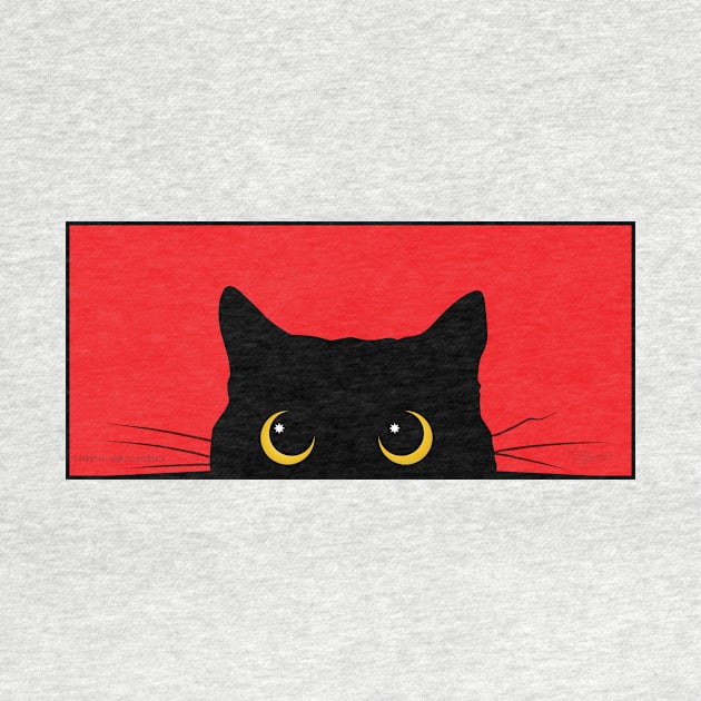 Peek-a-Boo Kitty (Red) by i4ni Studio